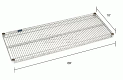 Nexel® S1860S Stainless Steel Wire Shelf 60"W x 18"D 36 Nexel® S1860S Stainless Steel Wire Shelf 60"W x 18"D -Shelving Sales Store 189379 dim 1