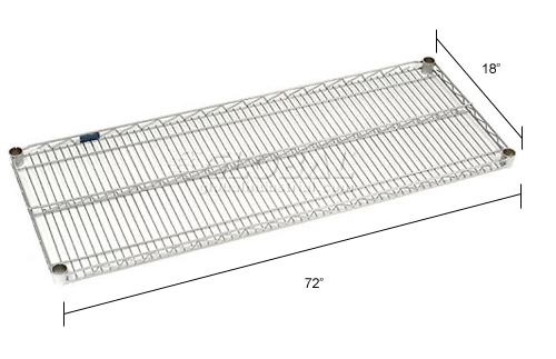 Nexel® Stainless Steel Wire Shelf 72 x 18 with Clips 18 Nexel® Stainless Steel Wire Shelf 72 x 18 with Clips - Image 18
