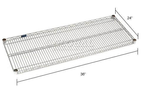 Nexel® S2436Z Poly-Z-Brite® Wire Shelf 36"W x 24"D 9 Nexel® S2436Z Poly-Z-Brite® Wire Shelf 36"W x 24"D - Image 9