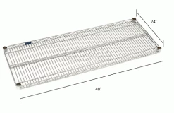 Nexel® S2448S Stainless Steel Wire Shelf 48"W x 24"D 35 Nexel® S2448S Stainless Steel Wire Shelf 48"W x 24"D -Shelving Sales Store 189385 dim 2