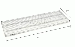 Nexel® S2472S Stainless Steel Wire Shelf 72"W x 24"D 37 Nexel® S2472S Stainless Steel Wire Shelf 72"W x 24"D -Shelving Sales Store 189388 dim 2