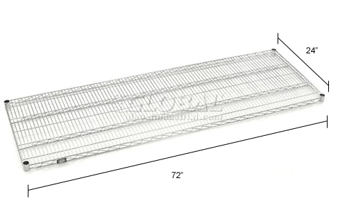 Nexel® S2472S Stainless Steel Wire Shelf 72"W x 24"D 19 Nexel® S2472S Stainless Steel Wire Shelf 72"W x 24"D - Image 19