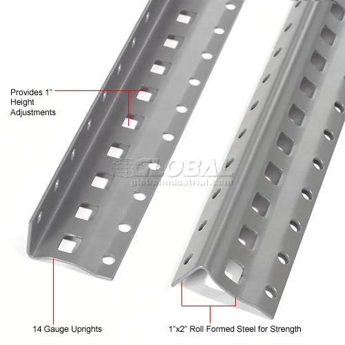 Global Industrial™ Steel Shelving 20 Ga 36"Wx12"Dx73"H Open Clip Style 7 Shelf 18 Global Industrial™ Steel Shelving 20 Ga 36"Wx12"Dx73"H Open Clip Style 7 Shelf - Image 18