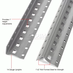 Global Industrial™ Steel Shelving 20 Ga 36"Wx30"Dx73"H Open Clip Style 6 Shelf -Shelving Sales Store 234000A 2wco 52