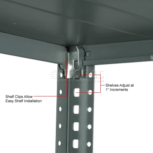 Global Industrial™ Steel Shelving 20 Ga 36"Wx18"Dx73"H Open Clip Style 6 Shelf 20 Global Industrial™ Steel Shelving 20 Ga 36"Wx18"Dx73"H Open Clip Style 6 Shelf - Image 20