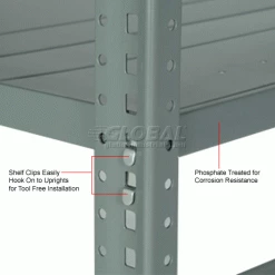 Global Industrial™ Steel Shelving 18 Ga 48"Wx 18"Dx85"H Open Clip Style 7 Shelf 41 Global Industrial™ Steel Shelving 18 Ga 48"Wx 18"Dx85"H Open Clip Style 7 Shelf -Shelving Sales Store 234000A 5wco 31
