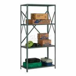 Global Industrial™ Steel Shelving 20 Ga 36"Wx18"Dx73"H Open Clip Style 4 Shelf