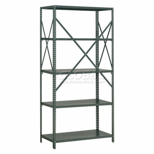 Global Industrial™ Steel Shelving 18 Ga 36"Wx12"Dx73"H Open Clip Style 5 Shelf 3 Global Industrial™ Steel Shelving 18 Ga 36"Wx12"Dx73"H Open Clip Style 5 Shelf - Image 3