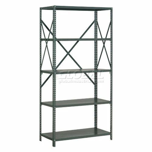 Global Industrial™ Steel Shelving 20 Ga 48"Wx24"Dx73"H Open Clip Style 5 Shelf 2 Global Industrial™ Steel Shelving 20 Ga 48"Wx24"Dx73"H Open Clip Style 5 Shelf - Image 2
