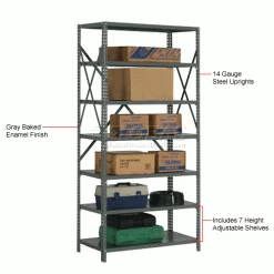 Global Industrial™ Steel Shelving 20 Ga 36"Wx12"Dx73"H Open Clip Style 7 Shelf 39 Global Industrial™ Steel Shelving 20 Ga 36"Wx12"Dx73"H Open Clip Style 7 Shelf -Shelving Sales Store 234129A 1wco