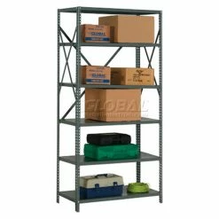 Global Industrial™ Steel Shelving 18 Ga 48"Wx18"Dx73"H Open Clip Style 6 Shelf
