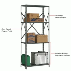 Global Industrial™ Steel Shelving 18 Ga 36"X18"Dx85"H Open Clip Style 4 Shelf 39 Global Industrial™ Steel Shelving 18 Ga 36"X18"Dx85"H Open Clip Style 4 Shelf -Shelving Sales Store 234192A 1wco 1