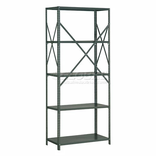 Global Industrial™ Steel Shelving 18 Ga 36"Wx12"Dx85"H Open Clip Style 5 Shelf 3 Global Industrial™ Steel Shelving 18 Ga 36"Wx12"Dx85"H Open Clip Style 5 Shelf - Image 3