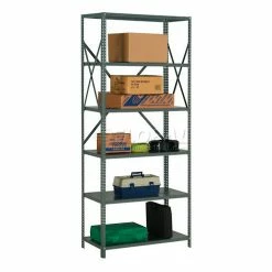 Global Industrial™ Steel Shelving 18 Ga 36"Wx24"Dx85"H Open Clip Style 6 Shelf