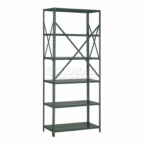 Global Industrial™ Steel Shelving 18 Ga 48"Wx24"Dx85"H Open Clip Style 6 Shelf 3 Global Industrial™ Steel Shelving 18 Ga 48"Wx24"Dx85"H Open Clip Style 6 Shelf - Image 3