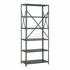 Global Industrial™ Steel Shelving 18 Ga 36"Wx30"Dx85"H Open Clip Style 6 Shelf -Shelving Sales Store 234260A 01 12