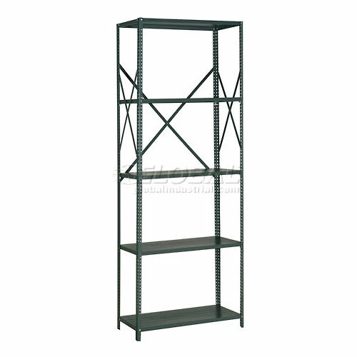 Global Industrial™ Steel Shelving 18 Ga 48"Wx24"Dx97"H Open Clip Style 5 Shelf 2 Global Industrial™ Steel Shelving 18 Ga 48"Wx24"Dx97"H Open Clip Style 5 Shelf - Image 2