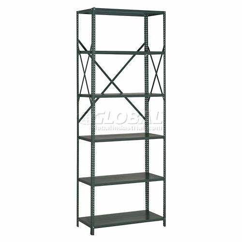 Global Industrial™ Steel Shelving 20 Ga 48"Wx12"Dx97"H Open Clip Style 6 Shelf 2 Global Industrial™ Steel Shelving 20 Ga 48"Wx12"Dx97"H Open Clip Style 6 Shelf - Image 2