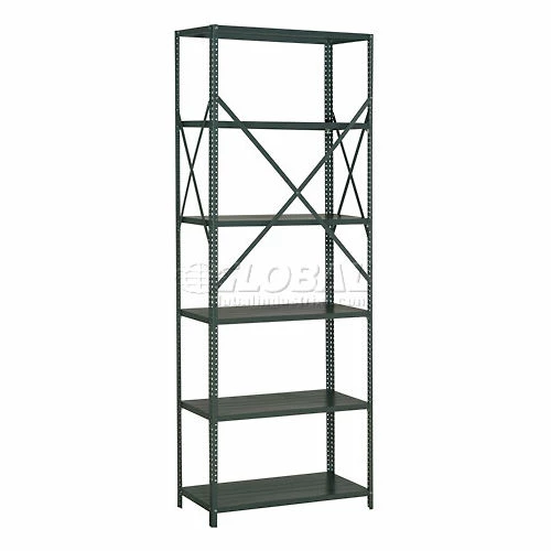 Global Industrial™ Steel Shelving 20 Ga 48"Wx12"Dx97"H Open Clip Style 6 Shelf 3 Global Industrial™ Steel Shelving 20 Ga 48"Wx12"Dx97"H Open Clip Style 6 Shelf - Image 3
