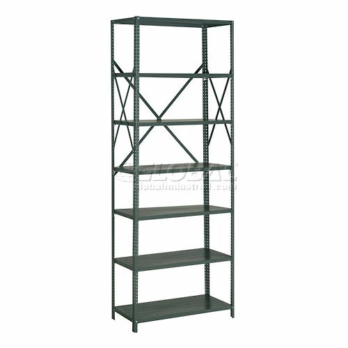 Global Industrial™ Steel Shelving 18 Ga 48"Wx24"Dx97"H Open Clip Style 7 Shelf 2 Global Industrial™ Steel Shelving 18 Ga 48"Wx24"Dx97"H Open Clip Style 7 Shelf - Image 2