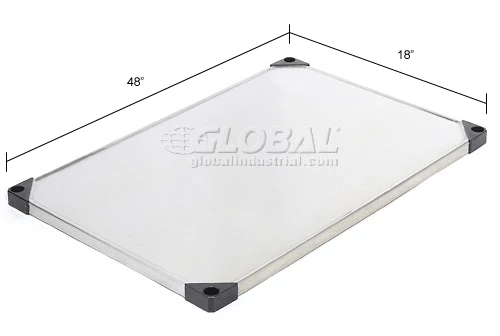 Nexel® S1848SS Stainless Steel Solid Shelf 48"W x 18"D 10 Nexel® S1848SS Stainless Steel Solid Shelf 48"W x 18"D - Image 10
