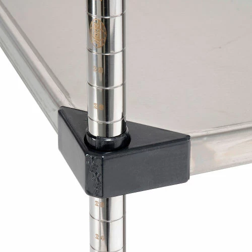 Nexel® Solid Stainless Steel, 4 Tier, Starter Unit, 36"W x 18"D x 63"H 7 Nexel® Solid Stainless Steel, 4 Tier, Starter Unit, 36"W x 18"D x 63"H - Image 7