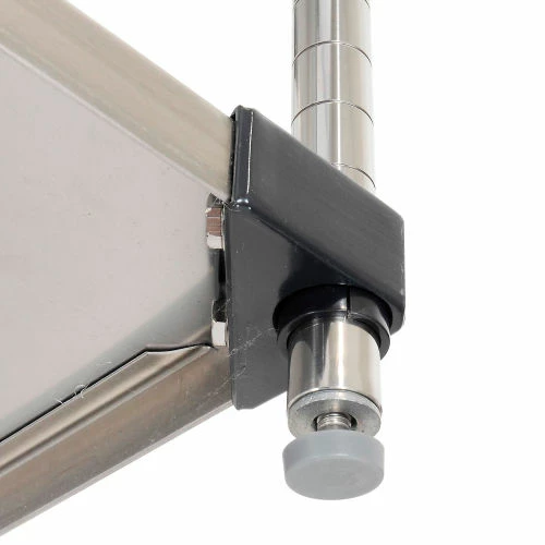 Nexel® Solid Stainless Steel, 4 Tier, Starter Unit, 36"W x 18"D x 63"H 9 Nexel® Solid Stainless Steel, 4 Tier, Starter Unit, 36"W x 18"D x 63"H - Image 9