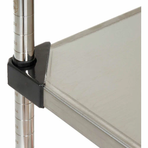 Nexel® Solid Stainless Steel, 4 Tier, Add-On Unit, 36"W x 18"D x 86"H 6 Nexel® Solid Stainless Steel, 4 Tier, Add-On Unit, 36"W x 18"D x 86"H - Image 6