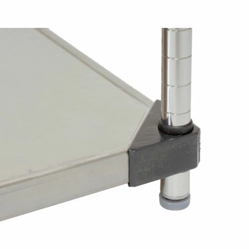 Nexel® Solid Stainless Steel, 4 Tier, Add-On Unit, 36"W x 18"D x 86"H 11 Nexel® Solid Stainless Steel, 4 Tier, Add-On Unit, 36"W x 18"D x 86"H - Image 11