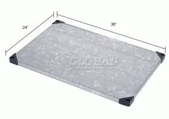 Nexel® S2436SS Stainless Steel Solid Shelf 36"W x 24"D 20 Nexel® S2436SS Stainless Steel Solid Shelf 36"W x 24"D -Shelving Sales Store 235388 dim 2