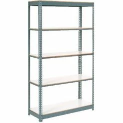 Global Industrial Extra Heavy Duty Shelving 48Wx24Dx60H 5 Shelves 1200 lbs. Cap. Per Shelf GRY