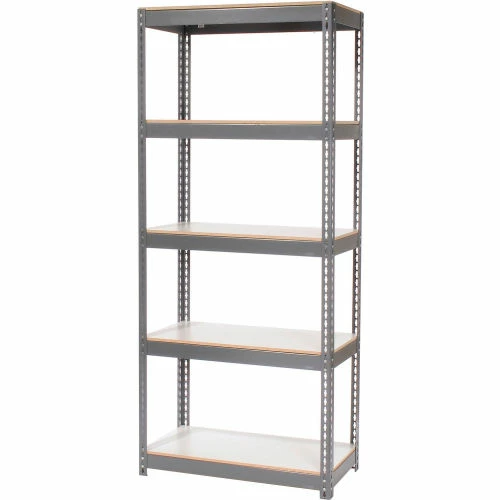 Global Industrial Extra Heavy Duty Shelving 36Wx18Dx84H 5 Shelves 1500 lbs. Cap. Per Shelf GRY 11 Global Industrial Extra Heavy Duty Shelving 36Wx18Dx84H 5 Shelves 1500 lbs. Cap. Per Shelf GRY - Image 11