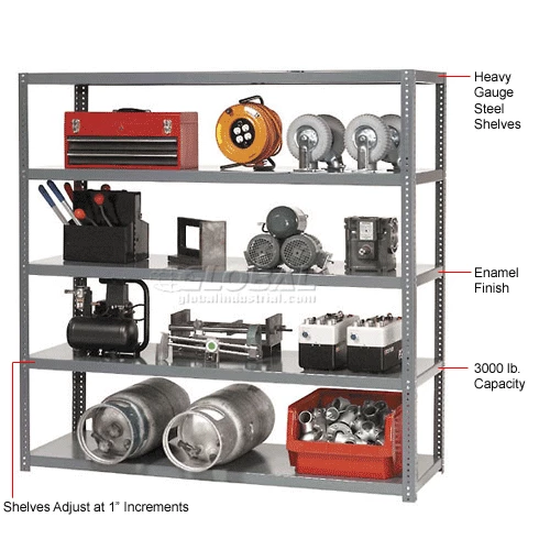 Global Industrial Die Rack Shelf, 60"W x 18"D x 2"H, Gray 9 Global Industrial Die Rack Shelf, 60"W x 18"D x 2"H, Gray - Image 9