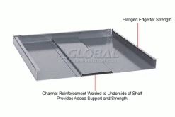 Global Industrial Die Rack Shelf, 60"W x 18"D x 2"H, Gray 21 Global Industrial Die Rack Shelf, 60"W x 18"D x 2"H, Gray -Shelving Sales Store 236662 2wco 5