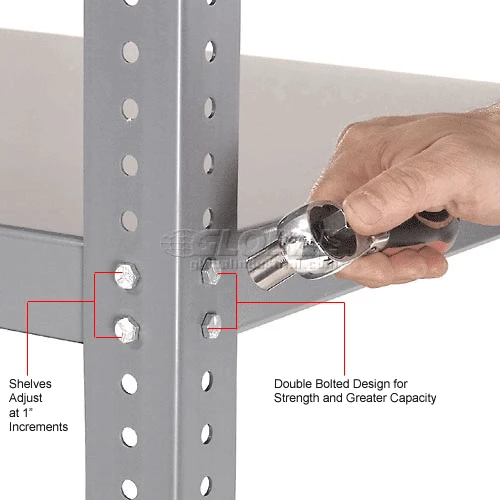 Global Industrial Die Rack Shelf, 60"W x 24"D x 2"H, Gray 11 Global Industrial Die Rack Shelf, 60"W x 24"D x 2"H, Gray - Image 11