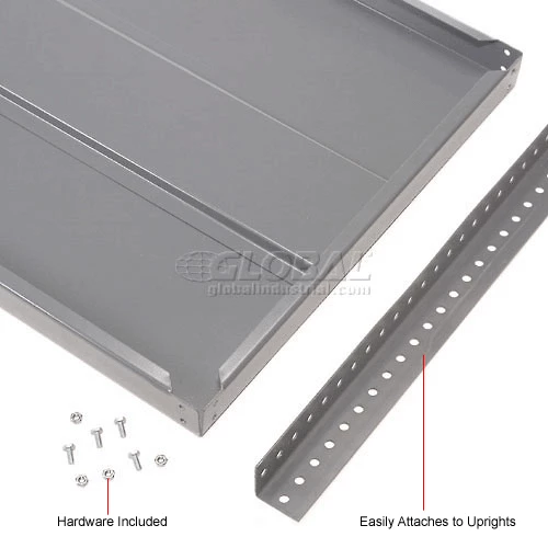 Global Industrial Die Rack Shelf, 60"W x 18"D x 2"H, Gray 12 Global Industrial Die Rack Shelf, 60"W x 18"D x 2"H, Gray - Image 12