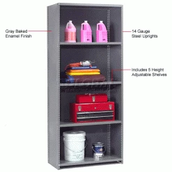 Global Industrial™ Steel Shelving 18 Ga 36"Wx12"Dx73"H Closed Clip Style 5 Shelf Starter 34 Global Industrial™ Steel Shelving 18 Ga 36"Wx12"Dx73"H Closed Clip Style 5 Shelf Starter -Shelving Sales Store 236700 1wco 18