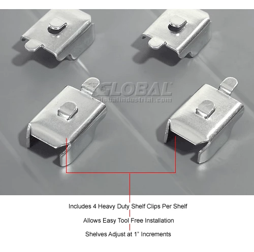 Global Industrial™ Steel Shelving 20 Ga 36"Wx18"Dx85"H Closed Clip Style 5 Shelf Add-On 18 Global Industrial™ Steel Shelving 20 Ga 36"Wx18"Dx85"H Closed Clip Style 5 Shelf Add-On - Image 18