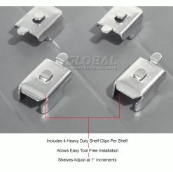 Global Industrial™ Steel Shelving 20 Ga 48"Wx18"Dx85"H Closed Clip Style 5 Shelf Add-On 37 Global Industrial™ Steel Shelving 20 Ga 48"Wx18"Dx85"H Closed Clip Style 5 Shelf Add-On -Shelving Sales Store 236700 4wco 19