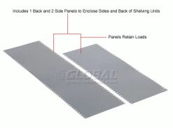 Global Industrial™ Steel Shelving 20 Ga 48"Wx24"Dx85"H Closed Clip Style 5 Shelf Starter 38 Global Industrial™ Steel Shelving 20 Ga 48"Wx24"Dx85"H Closed Clip Style 5 Shelf Starter -Shelving Sales Store 236700 5wco 15