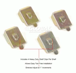 Global Industrial™ Steel Shelving 18 Ga 36"Wx18"Dx73"H Closed Clip Style 5 Shelf Starter 37 Global Industrial™ Steel Shelving 18 Ga 36"Wx18"Dx73"H Closed Clip Style 5 Shelf Starter -Shelving Sales Store 236700x 4wco 14