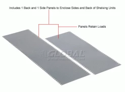 Global Industrial™ Steel Shelving 20 Ga 36"Wx18"Dx85"H Closed Clip Style 5 Shelf Add-On 38 Global Industrial™ Steel Shelving 20 Ga 36"Wx18"Dx85"H Closed Clip Style 5 Shelf Add-On -Shelving Sales Store 236800 5wco 7