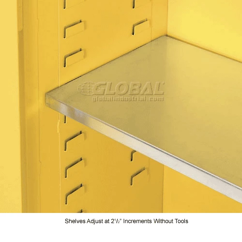 Global Industrial Shelf For 120 Gallon Flammable Cabinet, 55-3/4"Wx29-5/8"D 5 Global Industrial Shelf For 120 Gallon Flammable Cabinet, 55-3/4"Wx29-5/8"D - Image 5