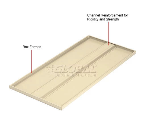 Global Industrial Shelves For 36"Wx18"D Storage Cabinet, Tan, 2 Pack 8 Global Industrial Shelves For 36"Wx18"D Storage Cabinet, Tan, 2 Pack - Image 8