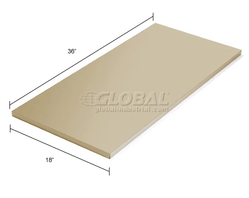 Global Industrial Shelves For 36"Wx18"D Storage Cabinet, Tan, 2 Pack 12 Global Industrial Shelves For 36"Wx18"D Storage Cabinet, Tan, 2 Pack - Image 12