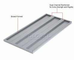 Global Industrial Shelves For 48"Wx24"D Storage Cabinet, Gray, 2 Pack 15 Global Industrial Shelves For 48"Wx24"D Storage Cabinet, Gray, 2 Pack -Shelving Sales Store 237518GY 2wco