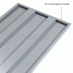 Global Industrial™ Additional Shelves for 48"W Storage Cabinet - Gray -Shelving Sales Store 237518GY 3wco 1