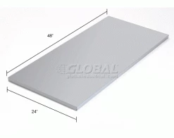 Global Industrial™ Additional Shelves for 48"W Storage Cabinet - Gray -Shelving Sales Store 237518GY dim 1