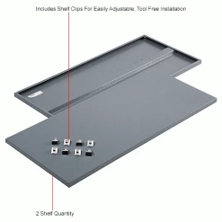 Global Industrial™ Additional Shelves for 36"W Storage Cabinet - Gray 12 Global Industrial™ Additional Shelves for 36"W Storage Cabinet - Gray -Shelving Sales Store 237580GYIN 1wco