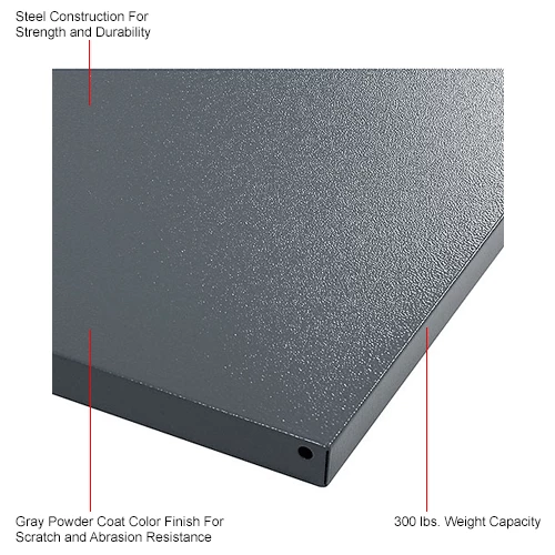 Global Industrial™ Additional Shelves for 36"W Storage Cabinet - Gray 7 Global Industrial™ Additional Shelves for 36"W Storage Cabinet - Gray - Image 7